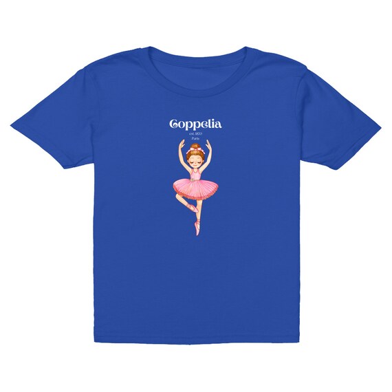 Coppelia Ballet Pink Tutu Ballerina Scarpe da punta T-shirt per