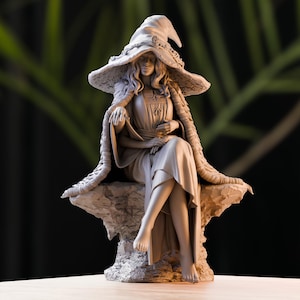 THE WITCH - Figure | Ultra Detailed 12K Resin Statue | Collectible for Painting & Assembly | CA3D Figurine