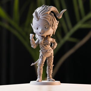CHIBI KARLACH - Baldurs Gate 3 Figure | Ultra Detailed 12K Resin Statue | Collectible for Painting & Assembly | Bulkamancer Figurine