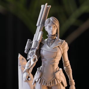 CAITLYN - League of Legends Figure | Ultra Detailed 12K Resin Statue | Collectible for Painting & Assembly | CA3D Figurine