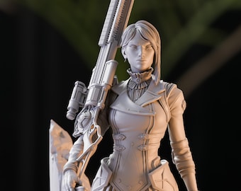 CAITLYN / Figura coleccionable de League of Legends / Estatua y figura de resina de gran detalle para pintar y exhibir / Modelo artístico hecho a mano
