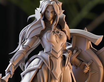 LEONA | League of Legends Collectible Figure | Highly Detailed Resin Statue & Figurine for Painting and Display | Handcrafted Art Model