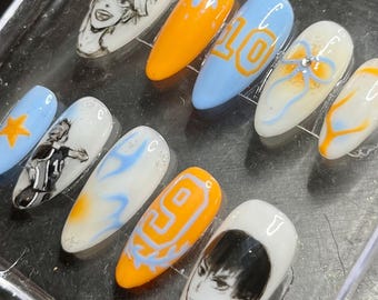 Kagehina custom press on nail set