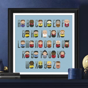 Star Trek Alphabet - cross stitch PDF pattern