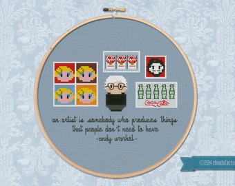Andy Warhol - Mini Artists Galleries - PDF cross stich pattern