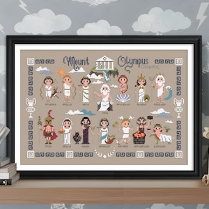Greek Gods and Goddesses - Cross Stitch PDF pattern