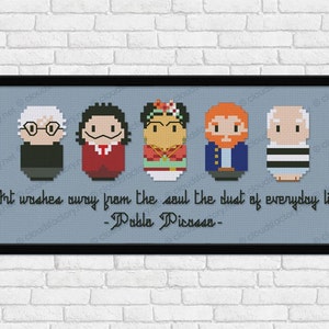 People Who Changed the World - Modern Artists - PDF cross stich pattern