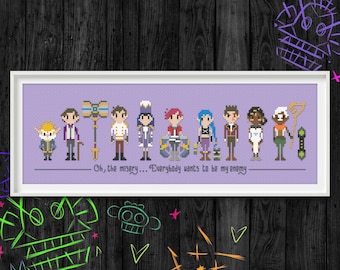 Arcane League of Legends - PDF cross stitch pattern