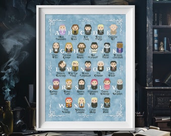 Wizard World Alphabet - Cross Stitch PDF pattern embroidery needlework