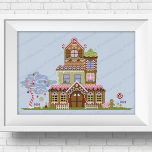 Gingerbread House - PDF cross stitch pattern