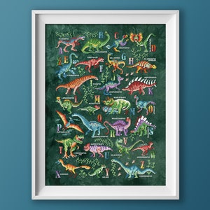 AbcDinosaurs! - PDF cross stitch pattern dinosaurs alphabet