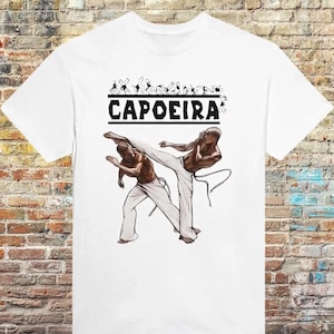 Capoeira T-Shirt - Art in Motion: Unique Design of Capoeiristas in Action