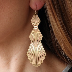 Filigree earrings, persian earrings, raw brass earrings, huge filigrees, huge earrings, moroccan earrings, statement earrings, gift for her