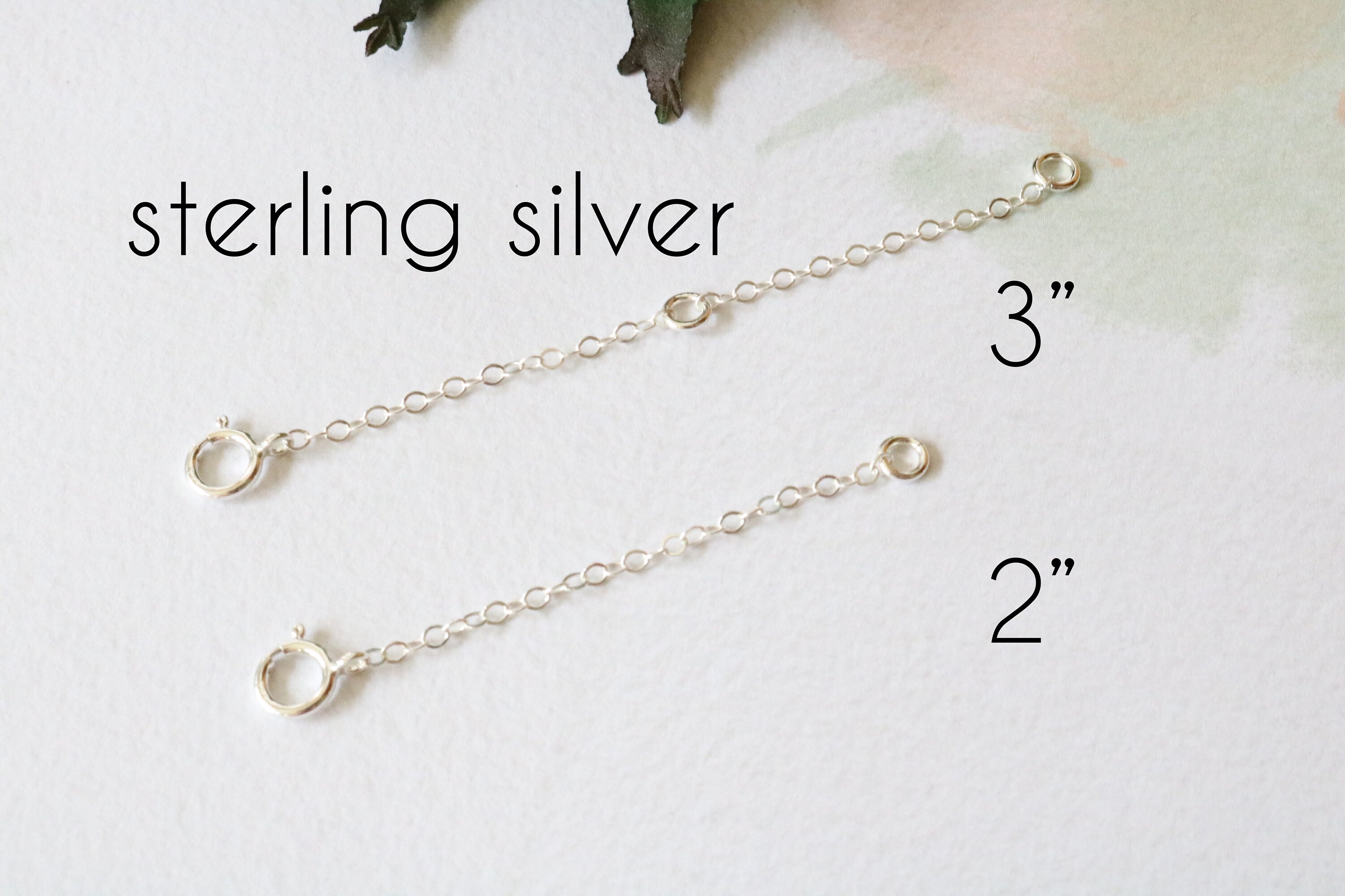Extender Chain for Necklace, Gold Fill Extender, Sterling Extension ...