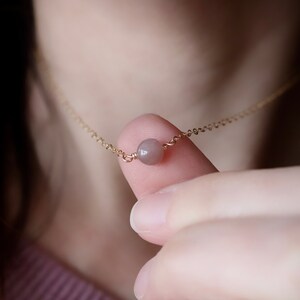 July birthstone necklace, genuine ruby necklace, personalized jewelry, pink necklace, July birthday necklace, ruby jewelry, carnelian