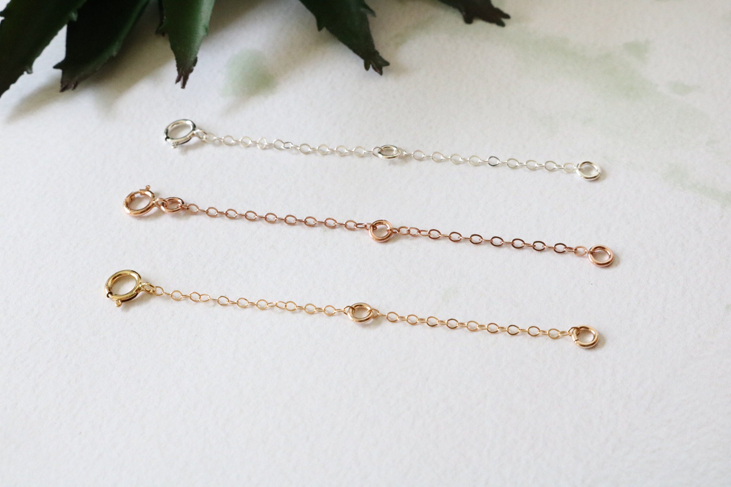 Extender Chain for Necklace, Gold Fill Extender, Sterling Extension ...