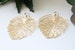 Filigree earrings, huge monstera leaf earrings, raw brass big earrings, huge leaf filigrees, monstera statement earrings, plant mom gift 