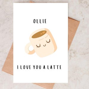 Personalisierte handgefertigte Valentinstagskarte - 5x7 luxuriöses strukturiertes Papier mit Umschlagoptionen