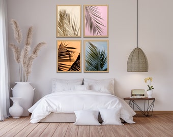 Colorful Palm Beach Posters - Set of 4 - Printable - Instant Download