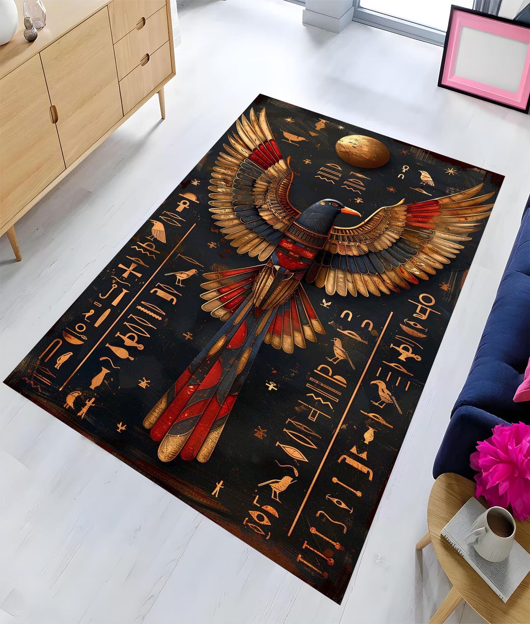 Egypt Rug, Ancient Egypt Rug, Ancient Rug, Egyptian Decor Rug, Gift Rug ...