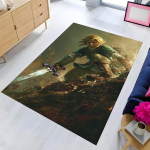 Zelda Swords Rug,Zelda Rug,Legend of Zelda Rug,Zelda Game Rug,Retro Game Rug,Game Room Rug,Gamer Gift,Kids Room Rug,Legend of Zelda Game Rug