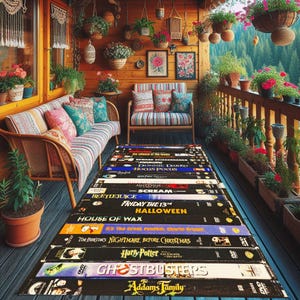 Nostalgic Retro Style Rug, Nostalgic Decor Runner image 3