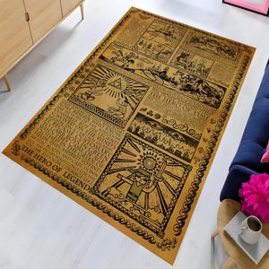 Zelda Swords Rug,Zelda Rug,Legend of Zelda Rug,Zelda Game Rug,Retro Game Rug,Game Room Rug,Gamer Gift,Kids Room Rug,Legend of Zelda Game Rug