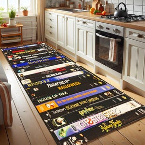 Nostalgic Retro Style Rug, Nostalgic Decor Runner image 2