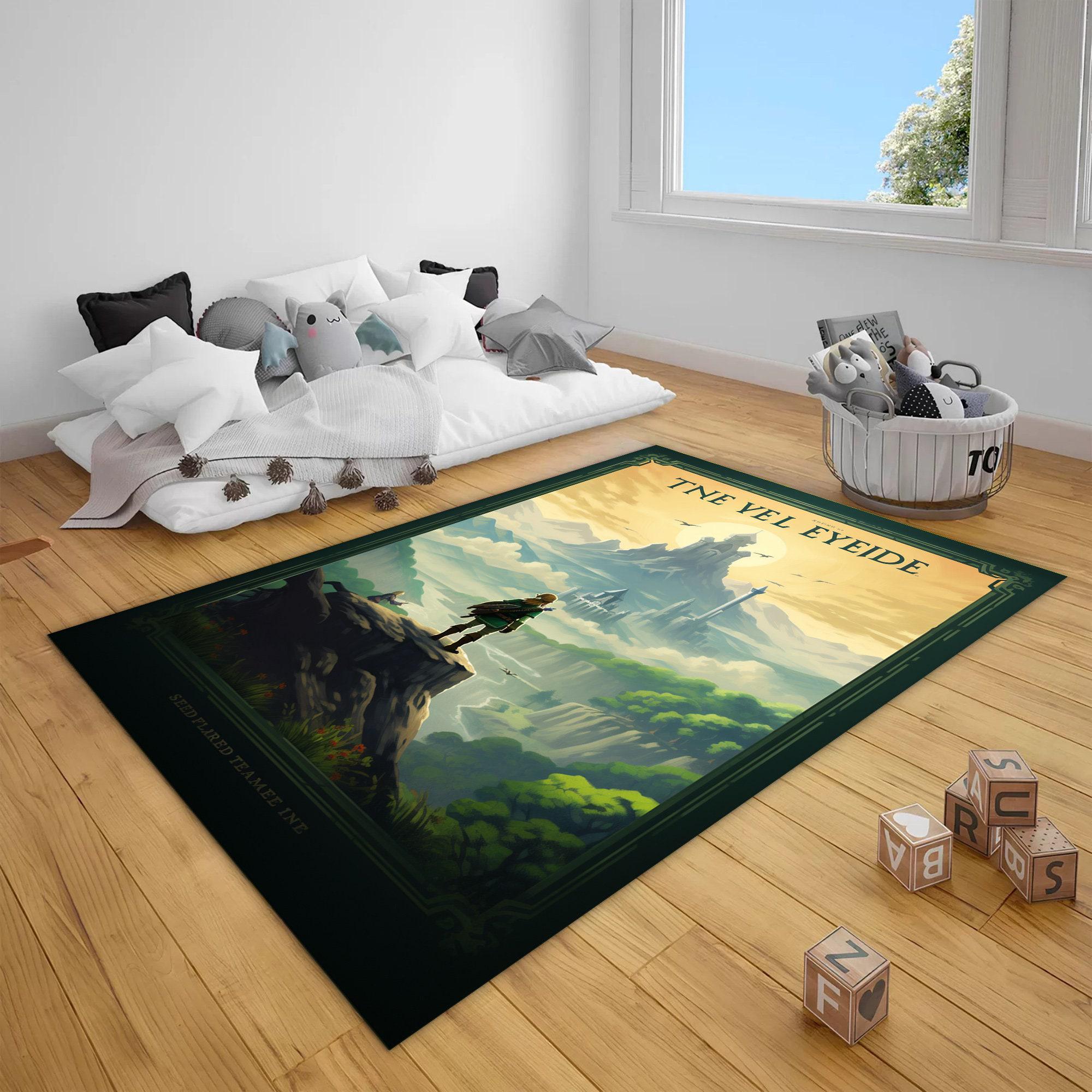 Legend of Zelda Game Rug, Cool Gaming Chair Mat, Gamer Gift - Etsy