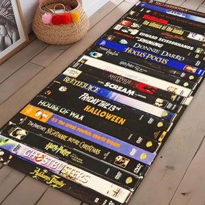 Nostalgic Retro Style Rug, Nostalgic Decor Runner image 1