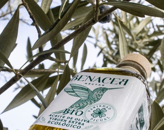 Huile d'Olive Extra Vierge Bio - Pack de 6 bouteilles de 100 ml - Récolte propre - Cadeaux - Premium