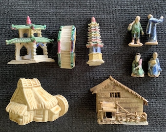 Chinese Zen Garden Figurines ( Antique Aquarium Ornaments)