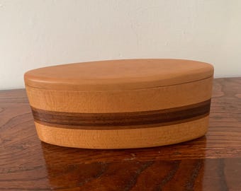 Lee Peck Wooden Jewelry Box, 1960s