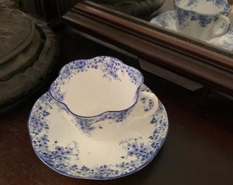 Shelley ‘Dainty Blue’ Teacup and Saucer