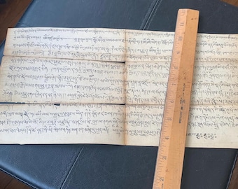 Antique Tibetan Buddhist Letter