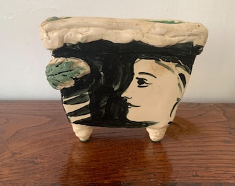 Porcelain Legged Envelope Vase by Laurie Shaman