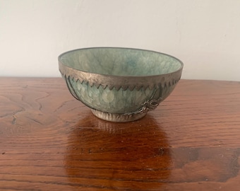 Chinese Serpentine Stone Bowl, 1940s