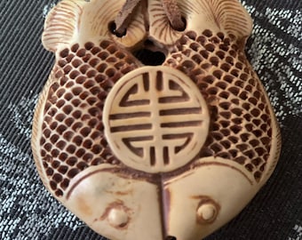 Chinese Double-fish Netsuke or Pendant
