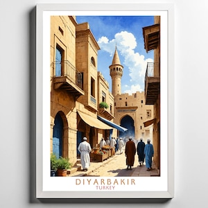 Diyarbakir, Turkey - | Travel printing, travel gift, city posters, digital download, gift idea, decoration, art piece, wall art