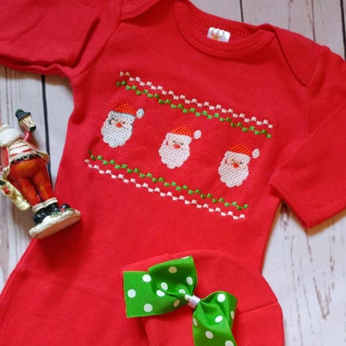 Baby Girl Christmas Outfit Newborn Christmas Outfit Etsy