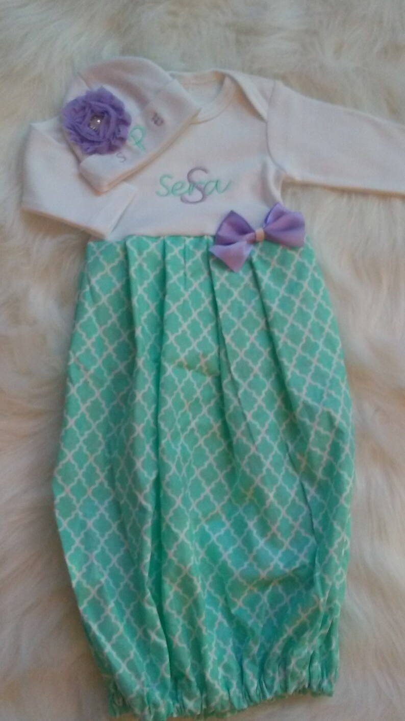 purple newborn take home outfit