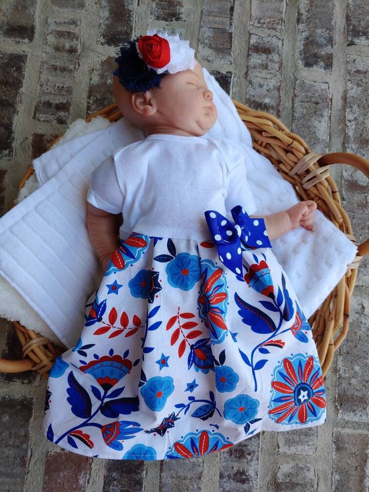 my first 4th of july outfit baby girl