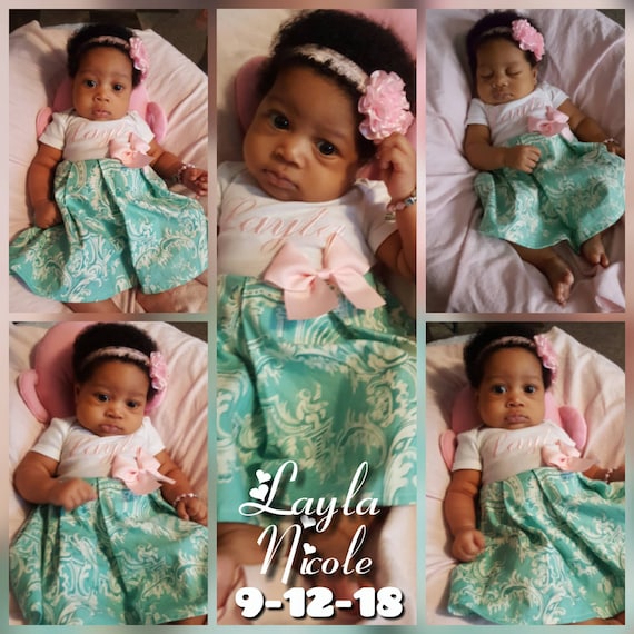 Personalized Baby Girl Easter Dress Newborn Coming Home Outfit Etsy
