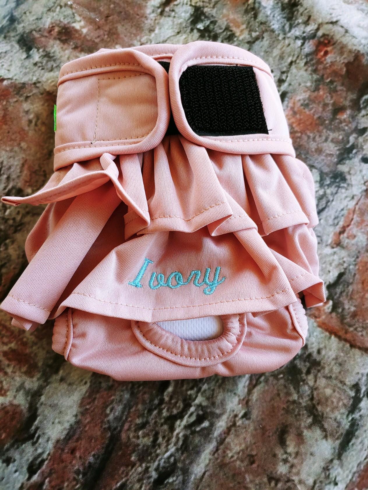 Personalized Dog Bloomers: Custom Pet Diaper Cover for Heat