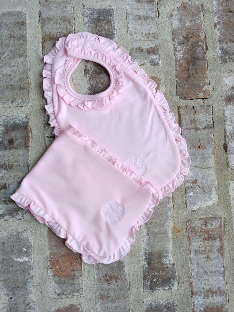 Personalized Bibs and Burp Clothes Set for Baby Girl Burp Etsy