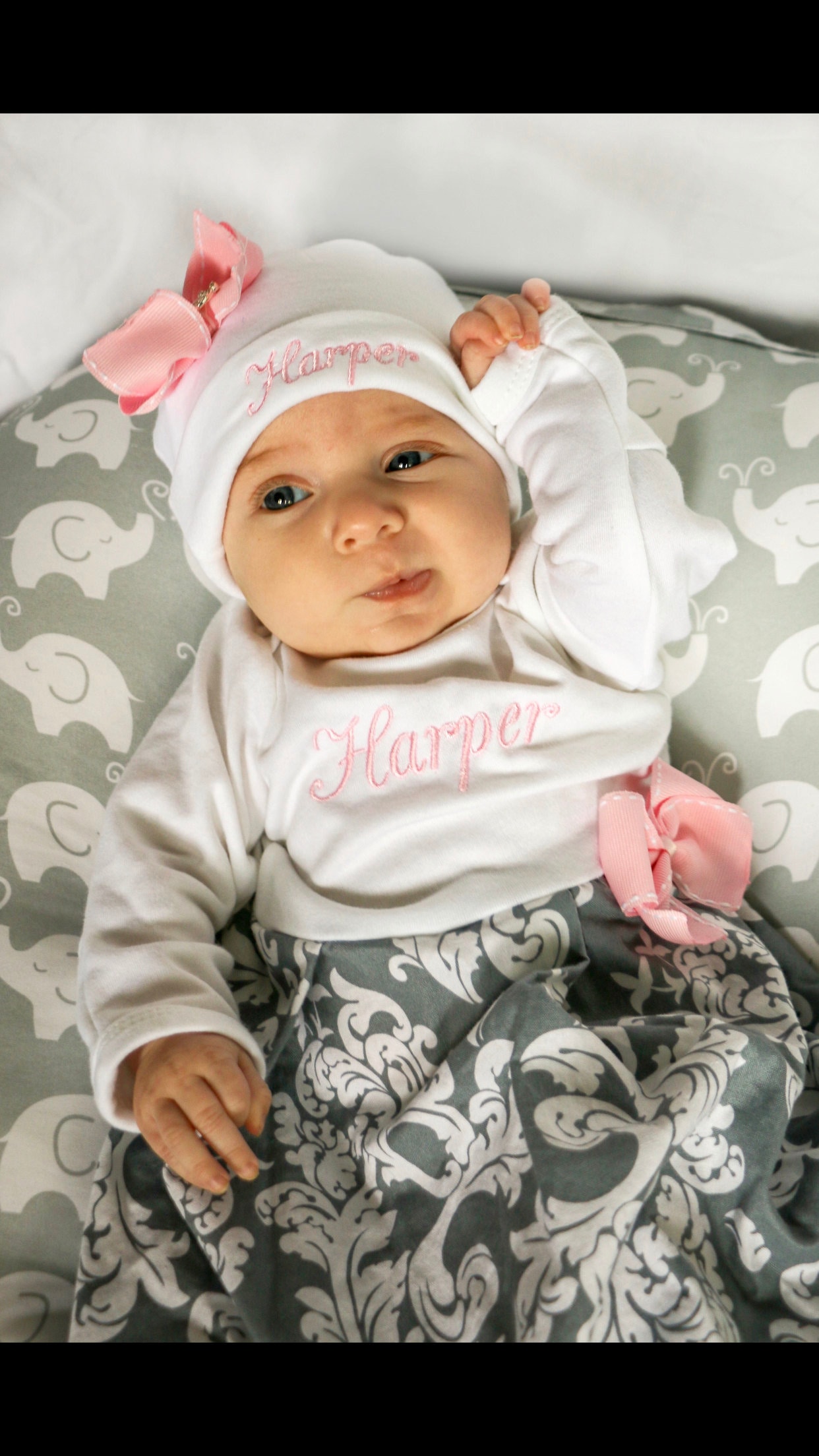 newborn girl coming home outfit summer
