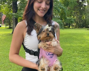 Personalized Dog Carrier – Front Facing Mesh Pet Backpack, Small Dogs