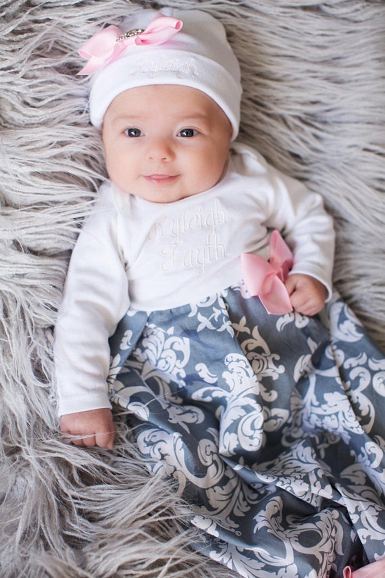 Personalized Baby Gift Girl Newborn Girl Coming Home Outfit Etsy