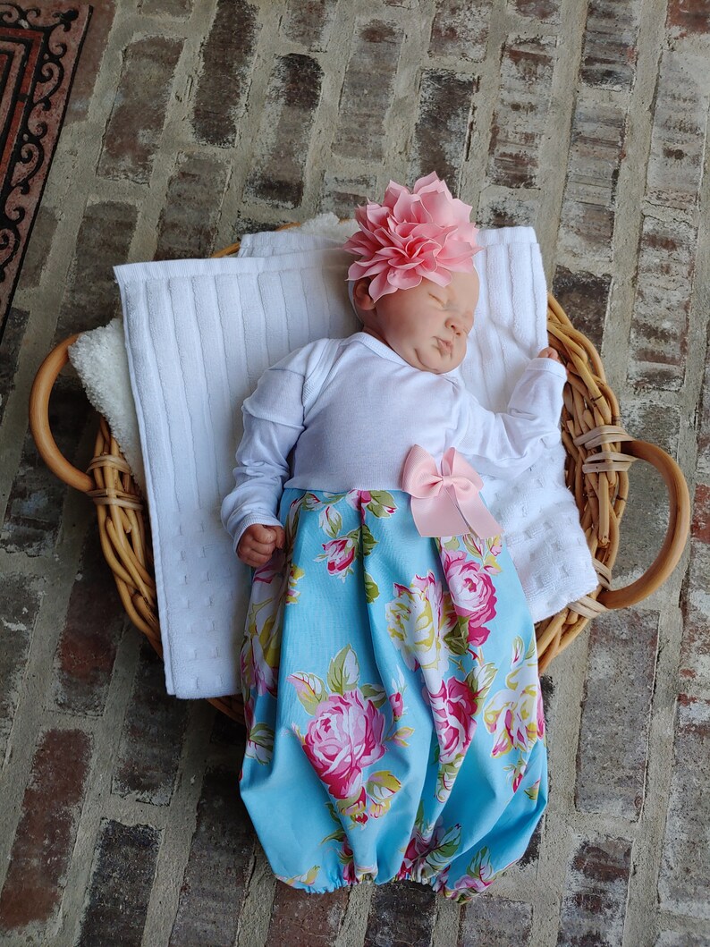 newborn floral gown