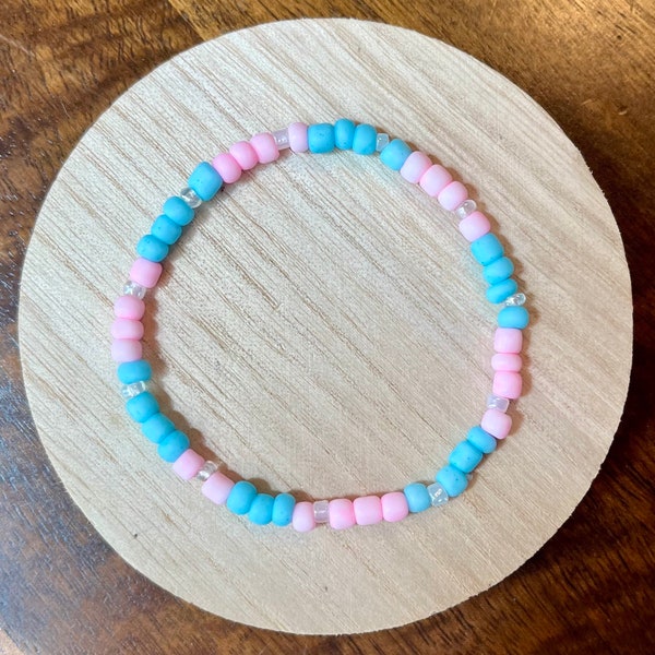 Cotton Candy Dippin Dots bracelet! Beaded bracelets | Colorful bracelets | Stretchy bracelet | handmade bracelets